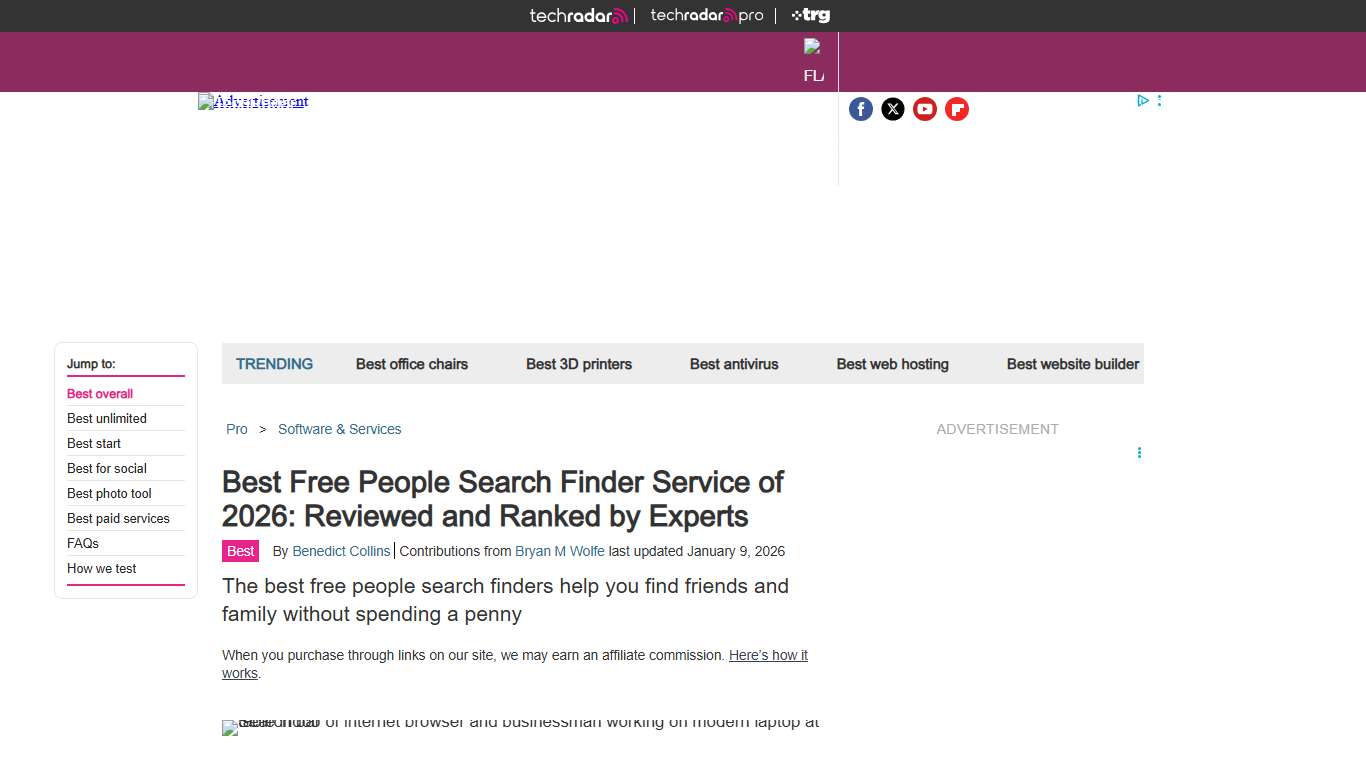 Best free people search finder service of 2026: reviewed and ranked by experts | TechRadar
